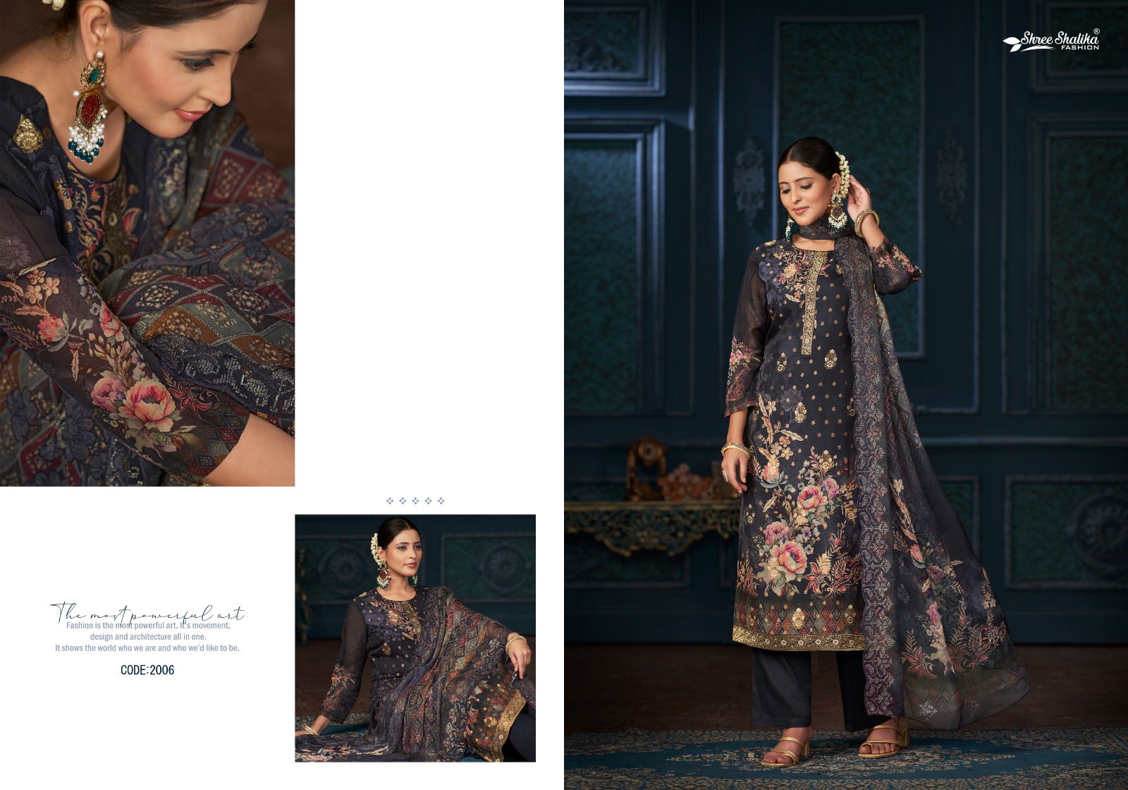 Hoor Vol 2 By Shree Shalika Organza Jacquard Printed Salwar Kameez Wholesale Online